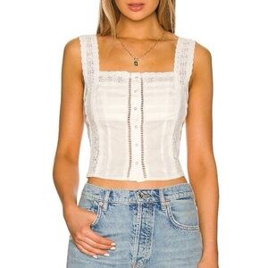 Free People Maggie Lace Tank Top